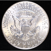 1964 Kennedy Half Dollar 90 Percent Silver BU Coin Reverse