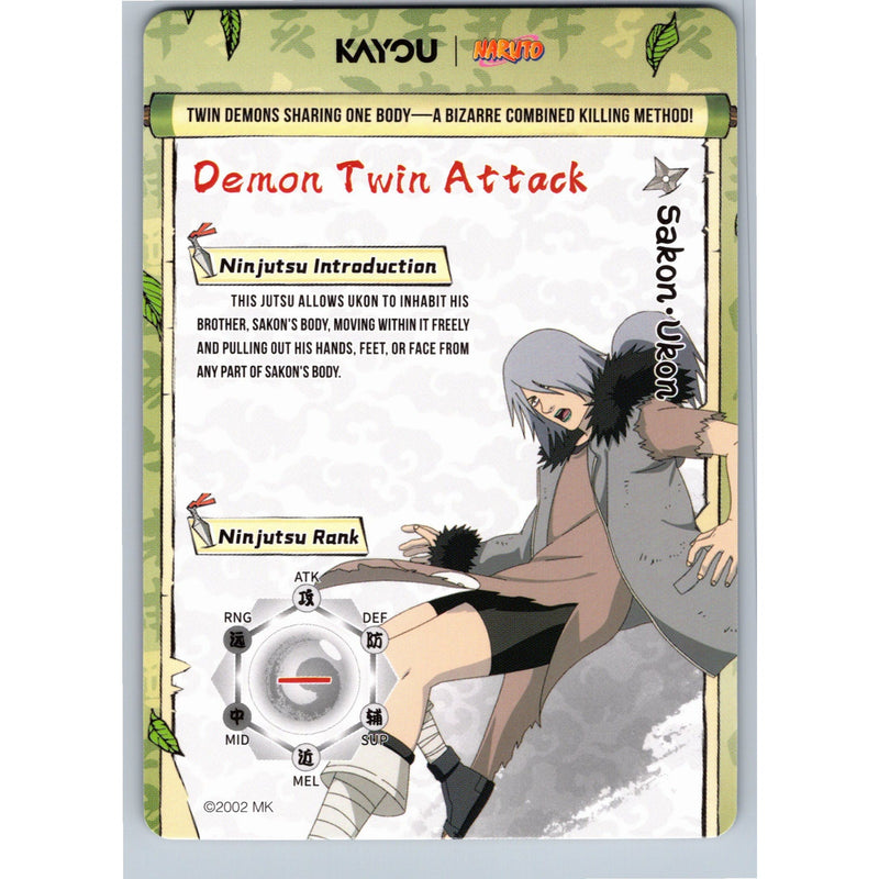 2026 Kayou Naruto Sakon/Ukon SSR NREA02-SSR-002L3 English NM