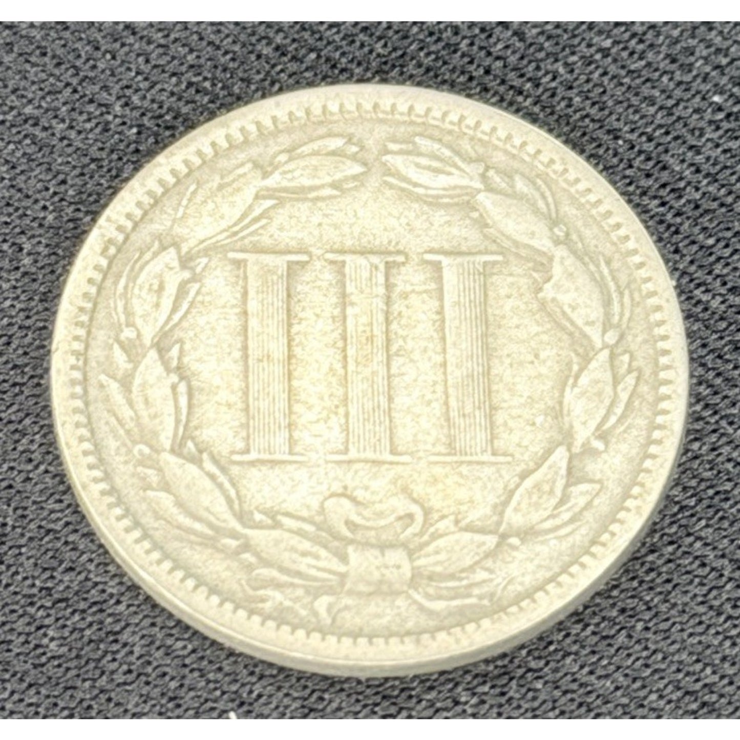 1872 Three Cent Nickel 3CN reverse VF better date coin