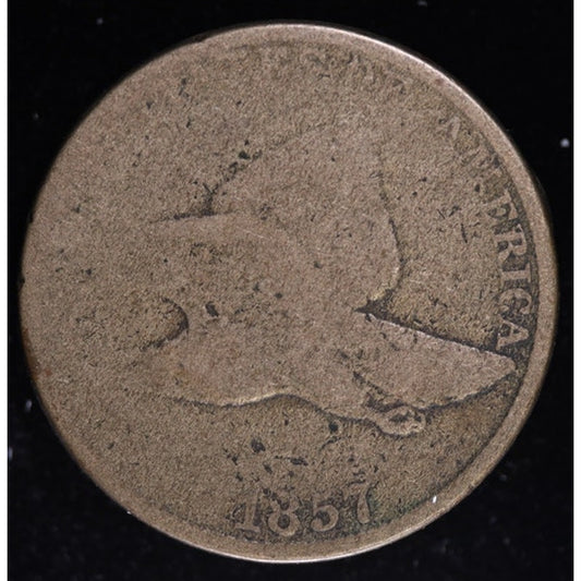1857 Flying Eagle Cent Small Letters AG Details Type Coin