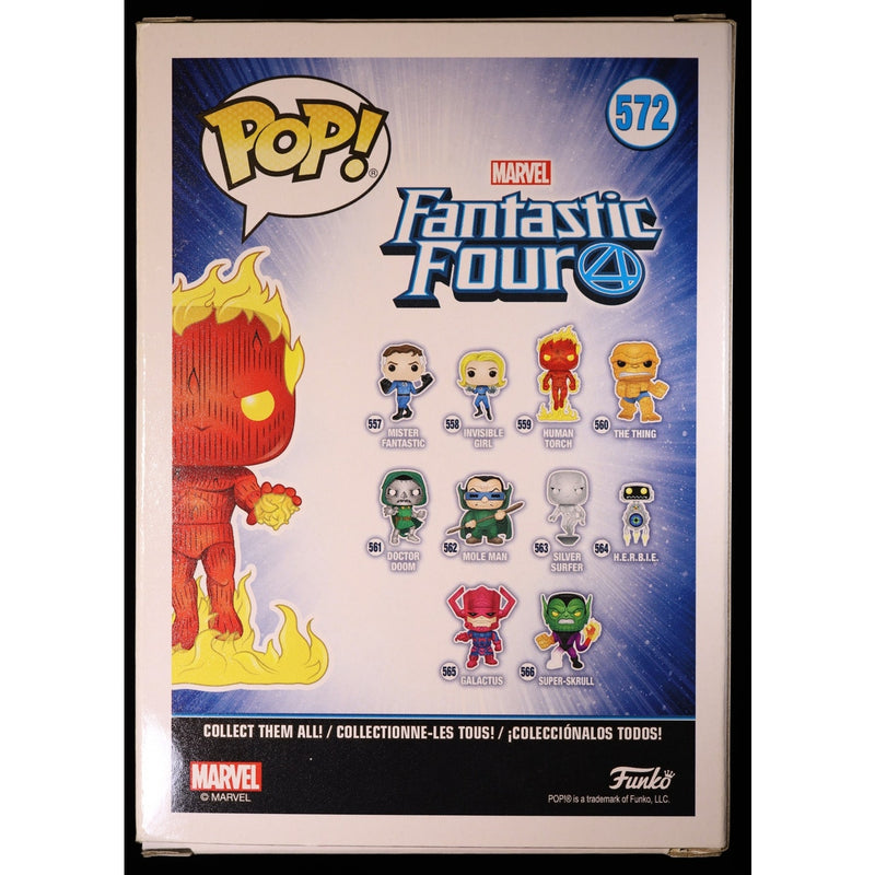 Funko Pop Human Torch #572 Glow In The Dark Marvel Collector Corps Exclusive