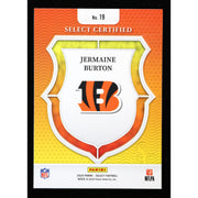 2024 Panini Select Certified Jermaine Burton RC #19 Football Card back