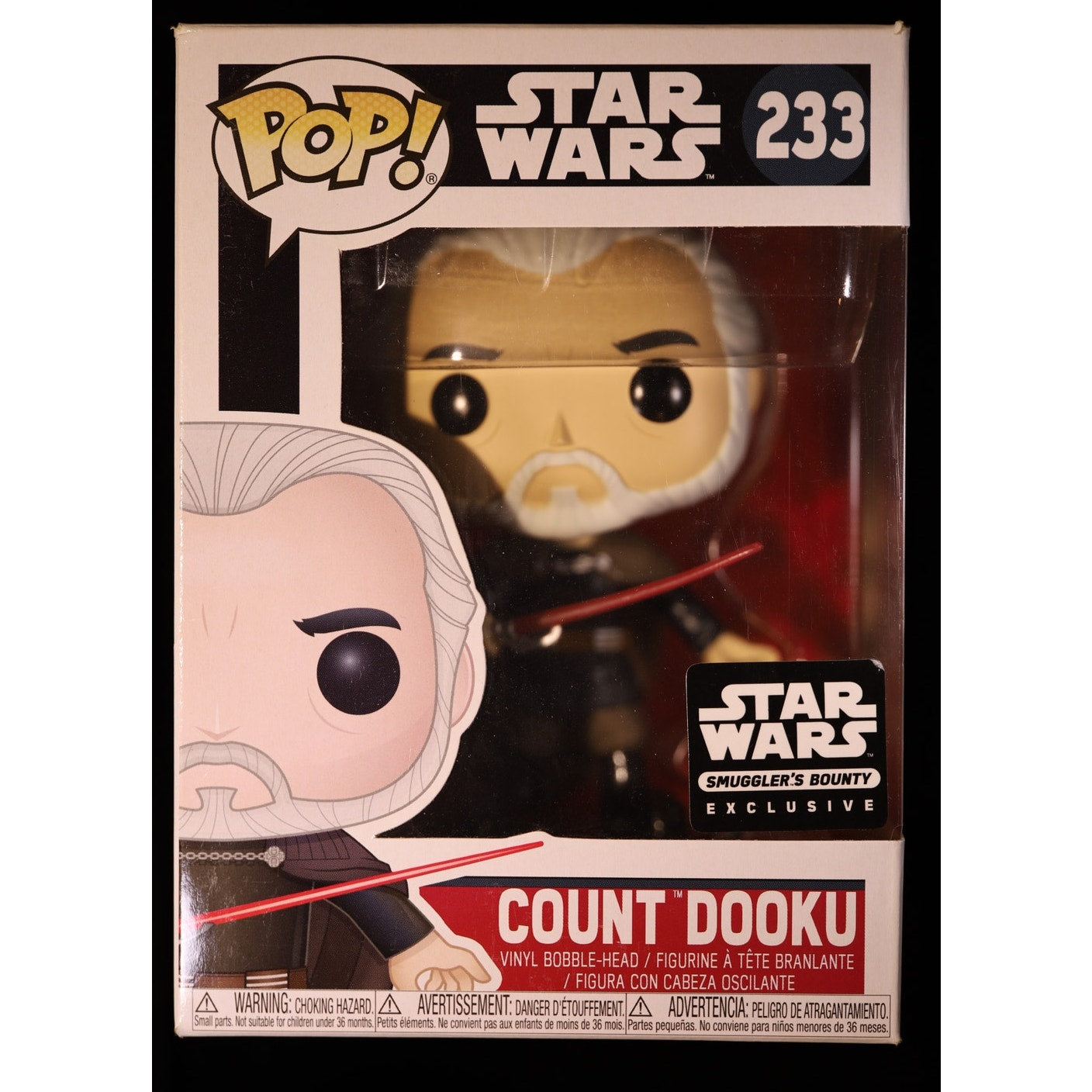 Funko Pop Star Wars Count Dooku #233 Smuggler's Bounty Exclusive Vinyl Bobble Head
