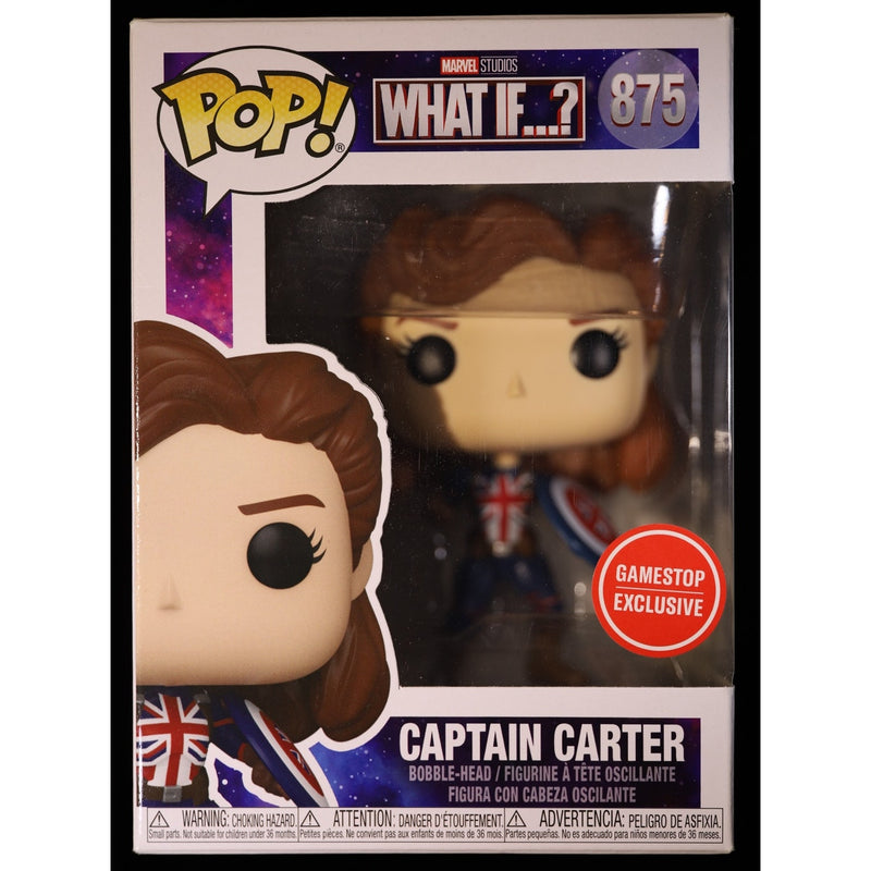 Funko Pop Marvel What If Captain Carter #875 GameStop Exclusive Vinyl Figure