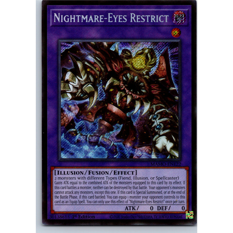 Yu-Gi-Oh! Nightmare-Eyes Restrict MAMO-EN122 Secret Rare 1st Edition NM