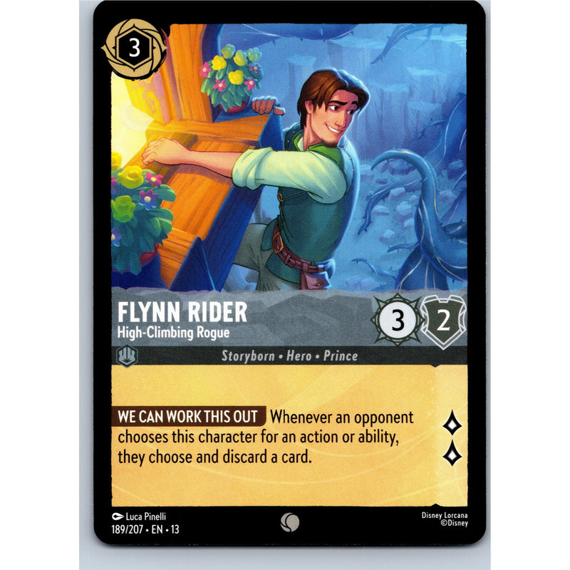 Disney Lorcana Flynn Rider - High-Climbing Rogue 189/207 AOTV Common Nonfoil NM