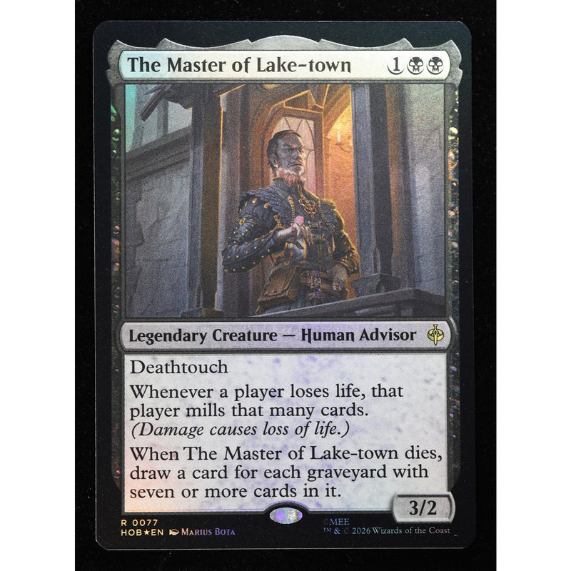 MTG The Master of Lake-town 77 Foil The Hobbit HOB – Near Mint
