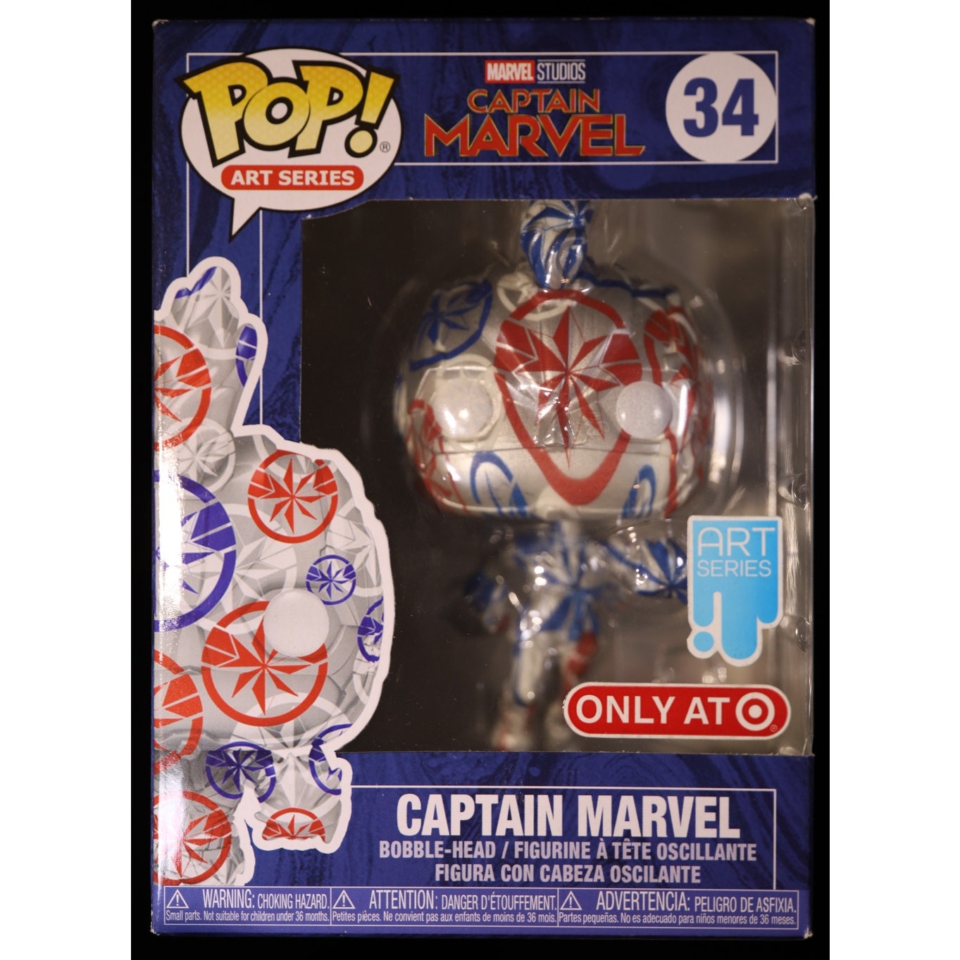 Funko Pop Art Series Captain Marvel #34 Target Exclusive w/ Protector