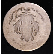 1875 Seated Liberty Dime 90 Percent Silver Coin Reverse