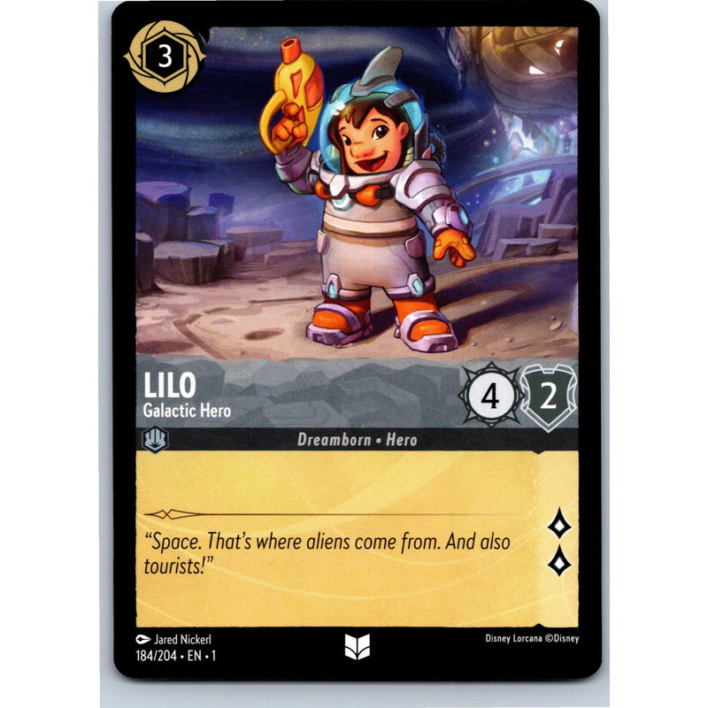 Disney Lorcana Lilo - Galactic Hero 184/204 TFC Common Nonfoil NM