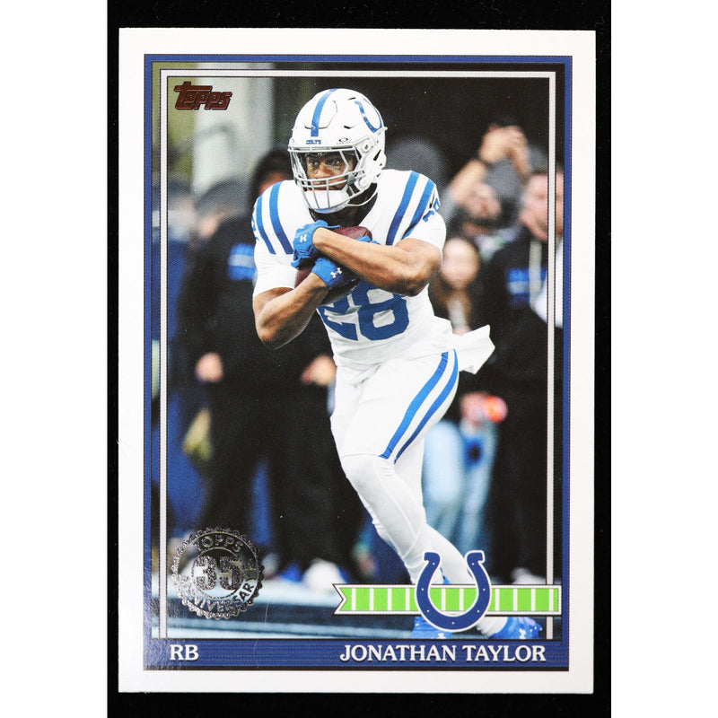 2026 Topps Flagship Jonathan Taylor 1991 Topps 91TF-49 Football front