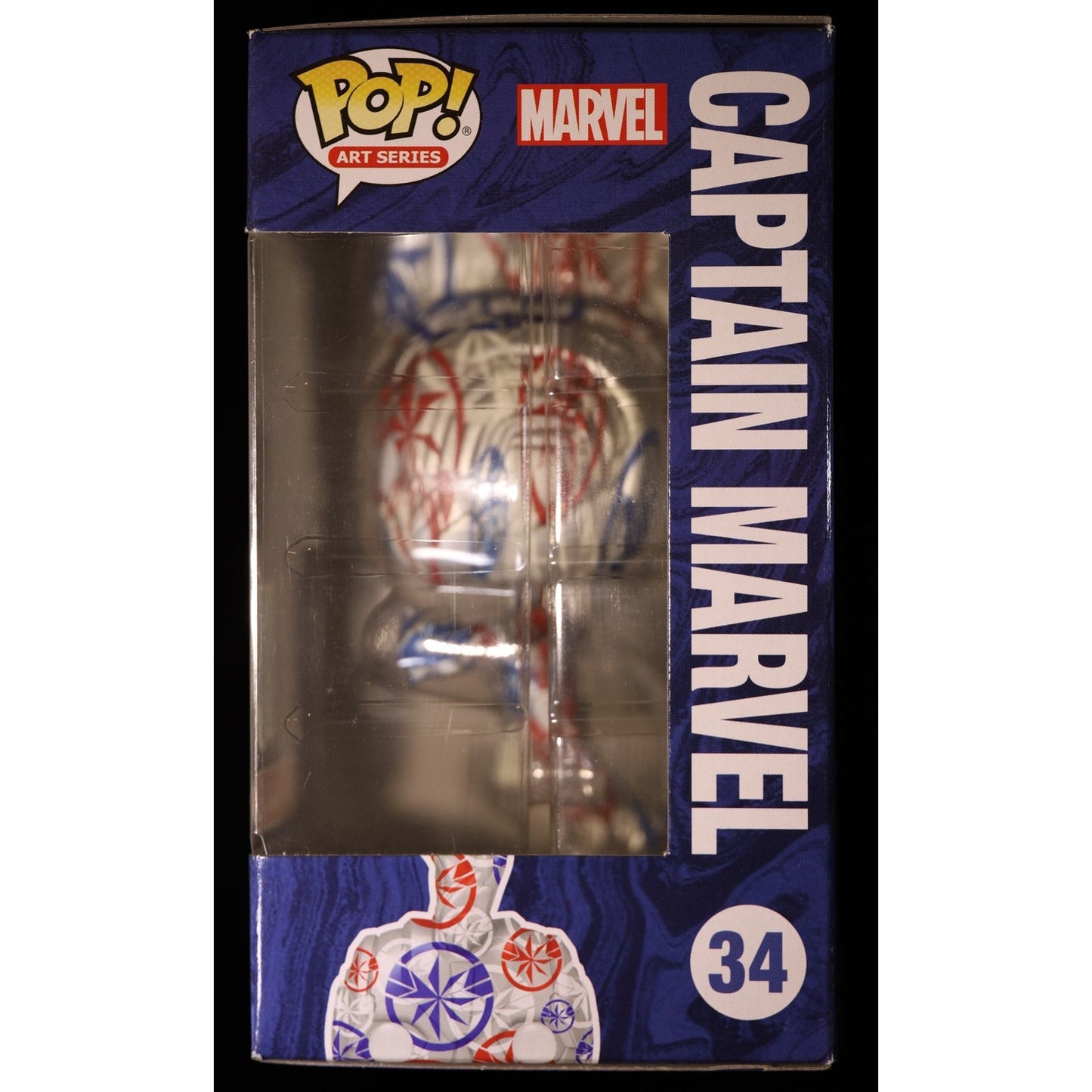 Funko Pop Art Series Captain Marvel #34 Target Exclusive w/ Protector