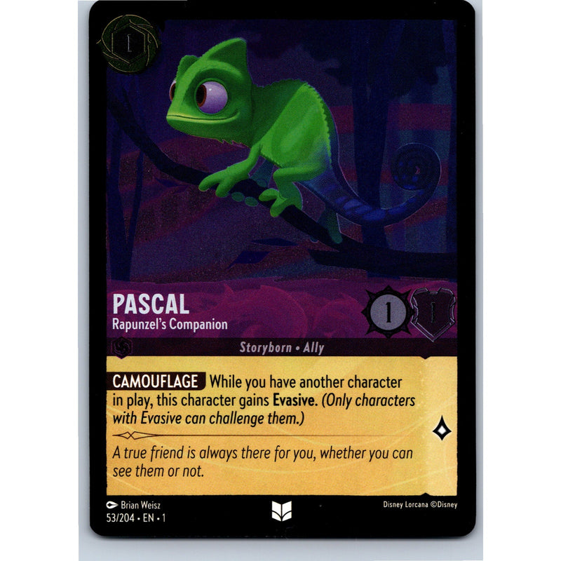 Disney Lorcana Pascal - Rapunzel's Companion 53/204 TFC Common Nonfoil NM