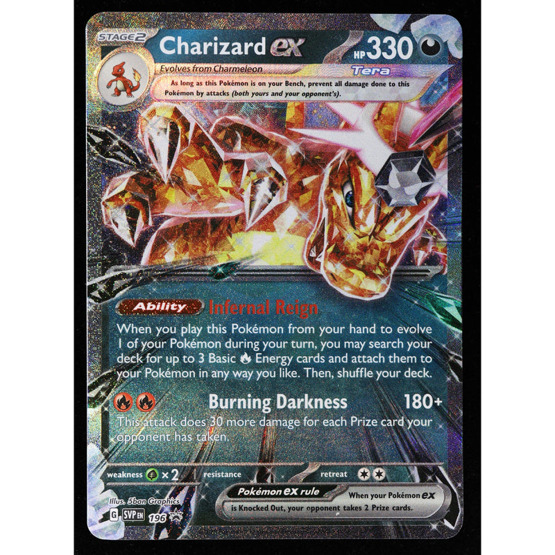 Pokemon Charizard ex SVP 196 Black Star Promo Holo English