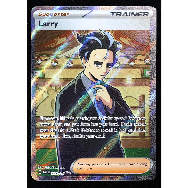Pokemon Larry 235/182 Paradox Rift Ultra Rare Full Art Holo NM