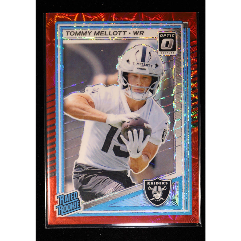 2025 Donruss Optic Tommy Mellott RC #299 Red Scope — Near Mint
