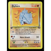Pokémon Rhyhorn 61/64 1st Edition Jungle WOTC 1999 Near Mint front