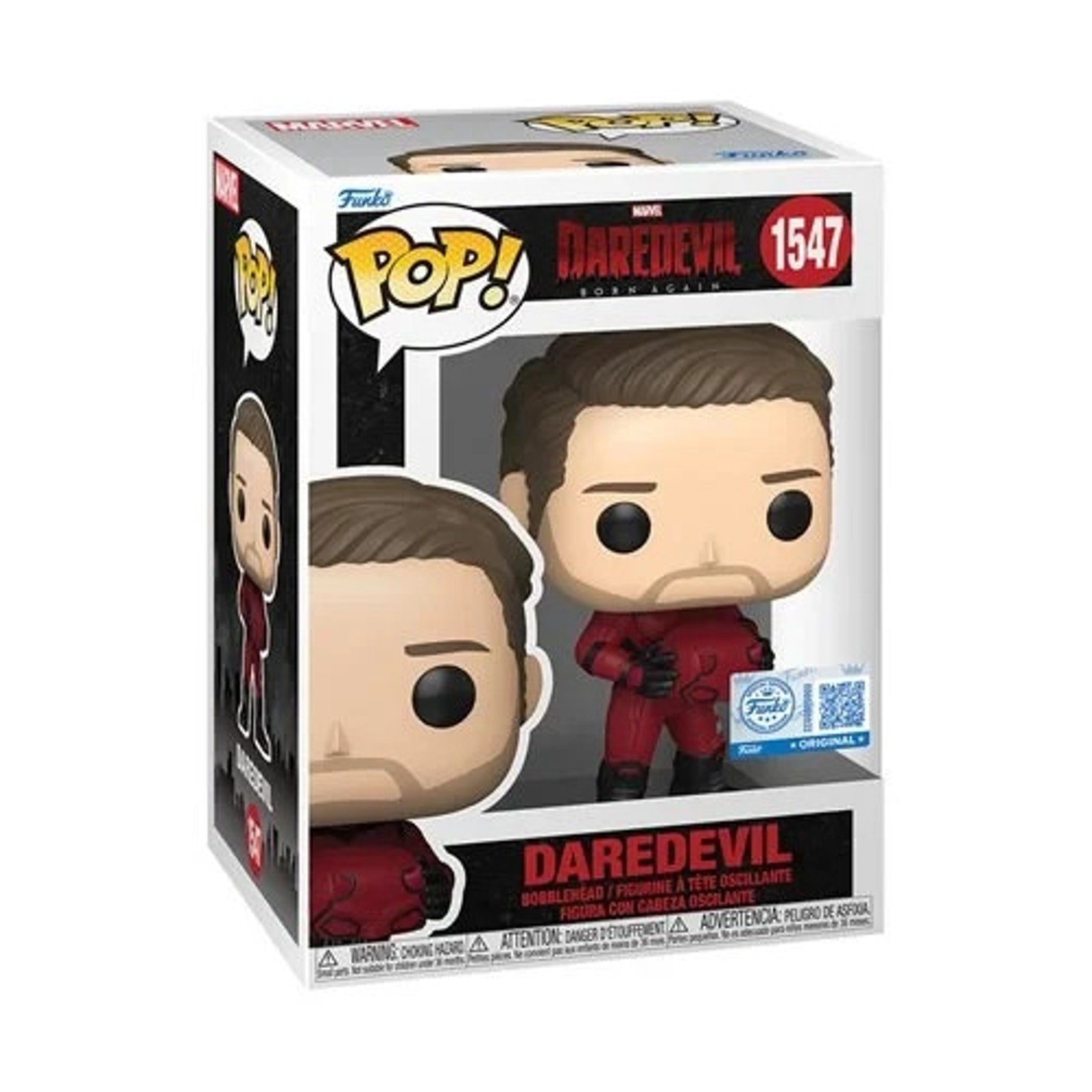 Funko Pop Daredevil Unmasked 1547 Born Again front view