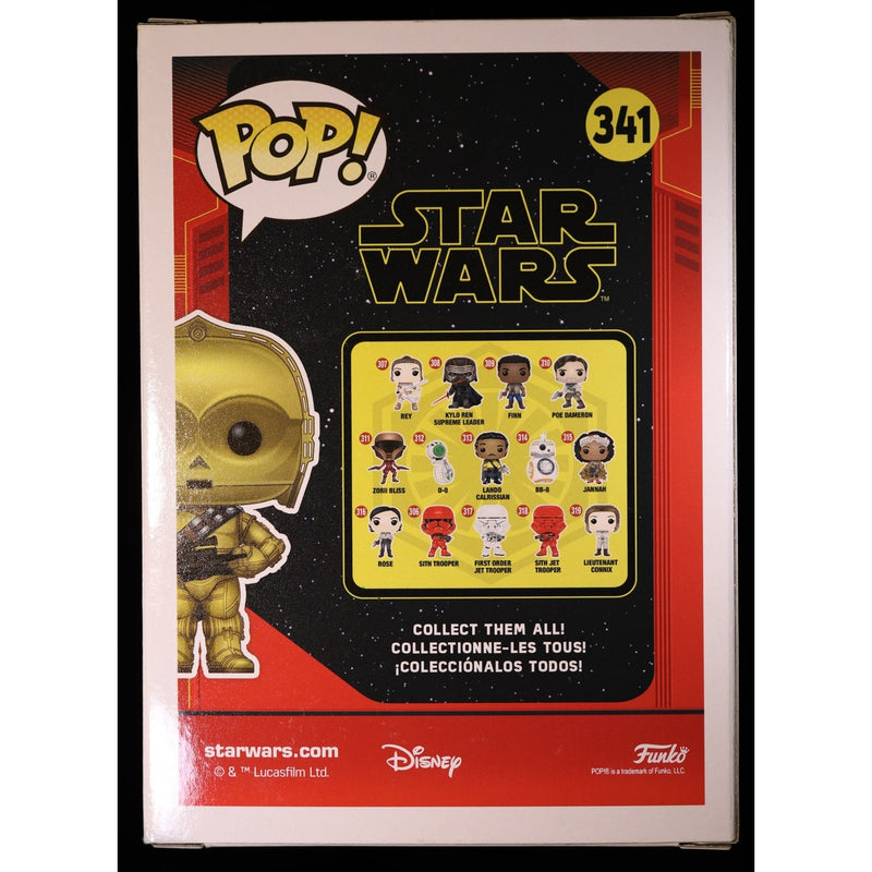 Funko Pop Star Wars C-3PO #341 Gold Chrome Smuggler's Bounty Exclusive