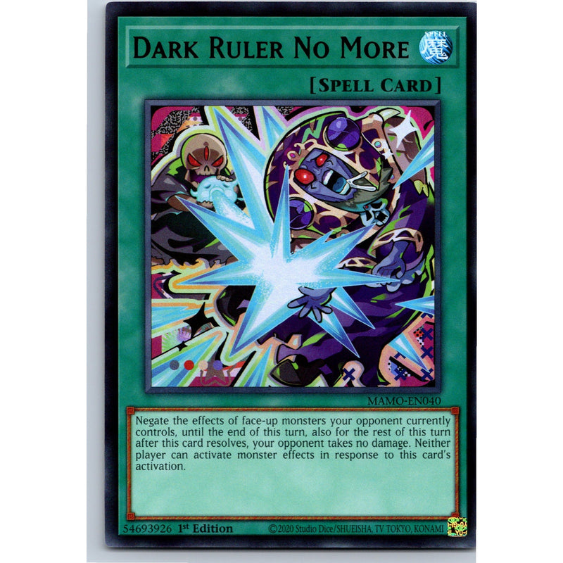 Yu-Gi-Oh! Dark Ruler No More MAMO-EN040 Ultra Rare 1st Ed NM