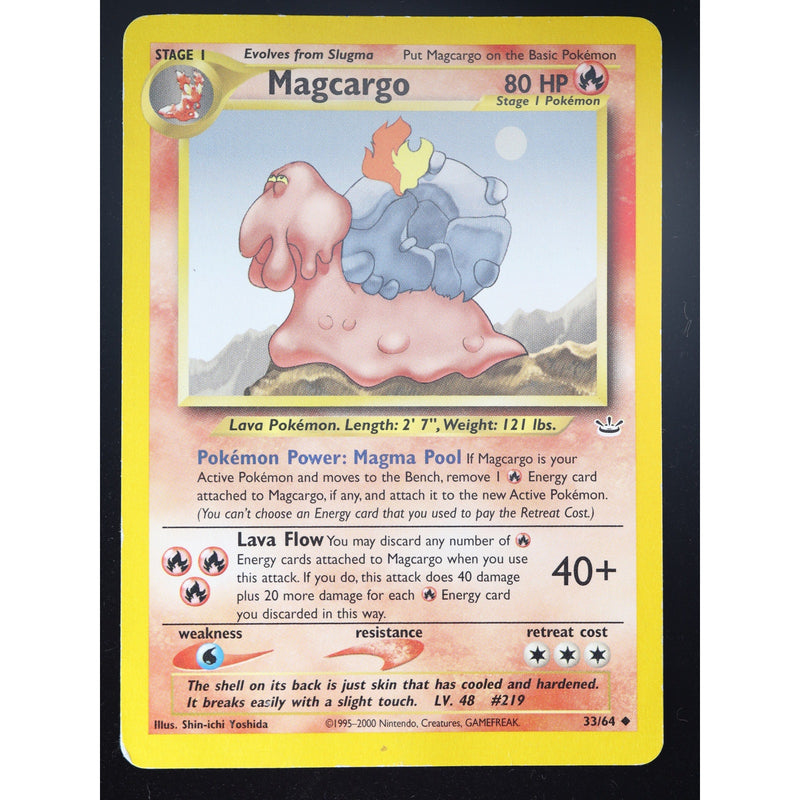 Pokemon Magcargo 33/64 Neo Revelation Non-Holo English LP