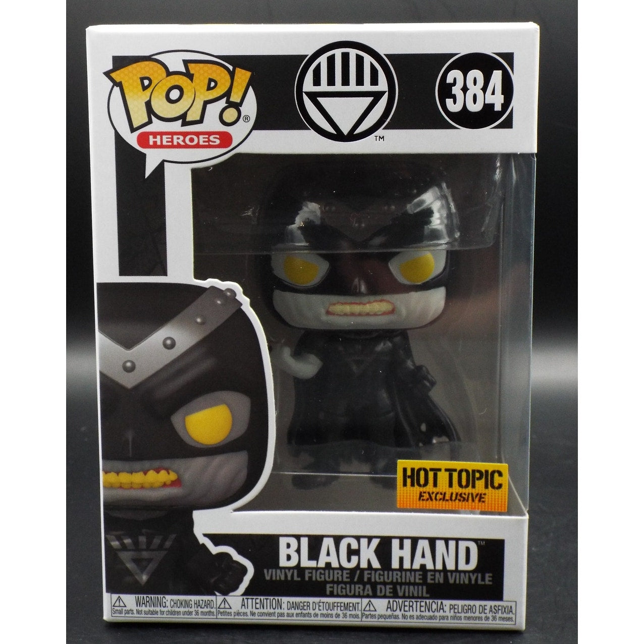 Funko Pop Black Hand 384 Hot Topic Exclusive front view