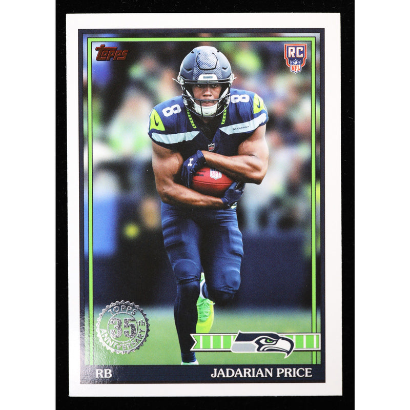 2026 Topps Flagship Jadarian Price RC 1991 Topps 91TR-10 Football front
