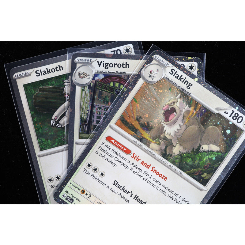 Pokemon Slakoth Vigoroth Slaking Paldea Evolved Cosmos Holo Set