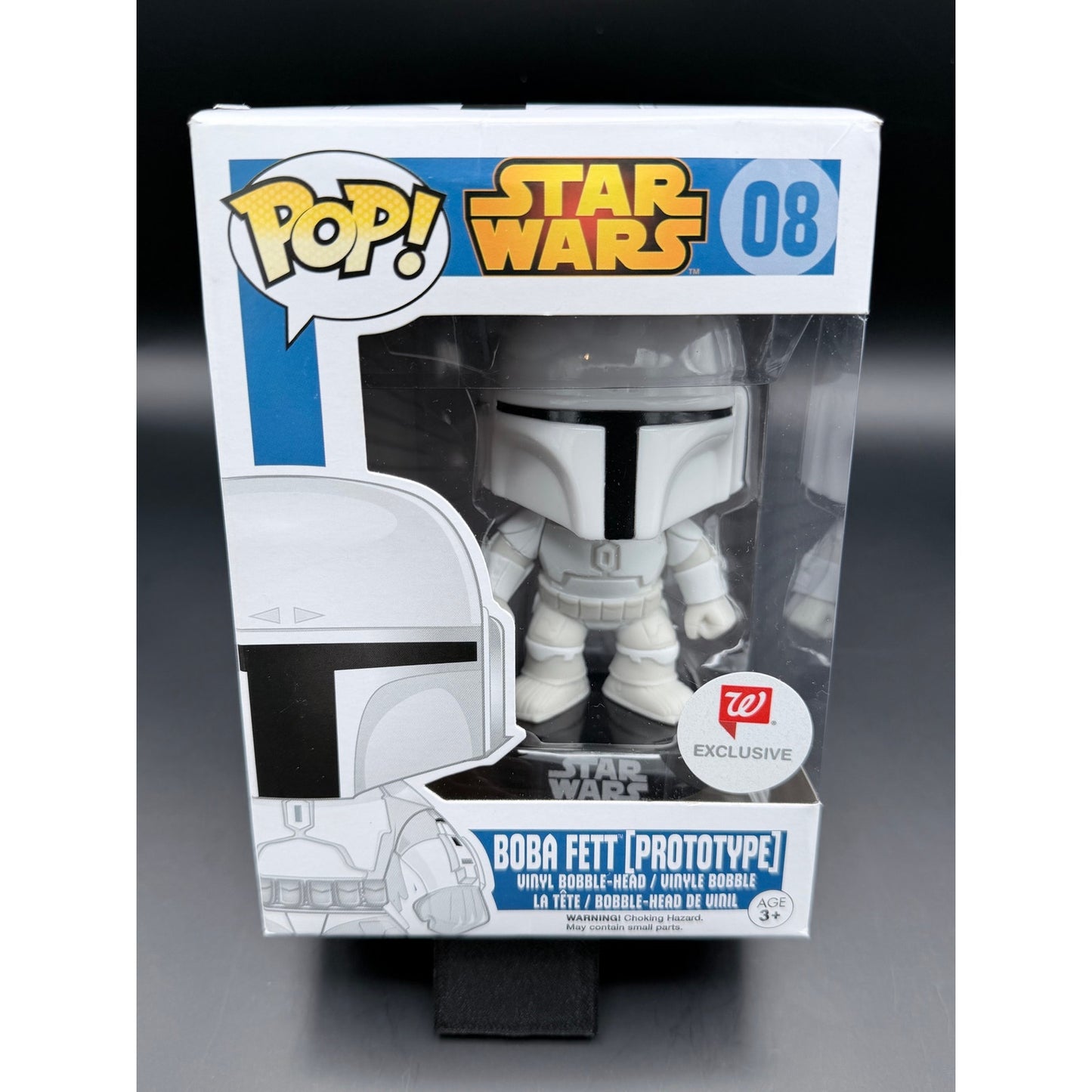 Boba Fett Prototype Funko Pop 08 Walgreens Exclusive front box
