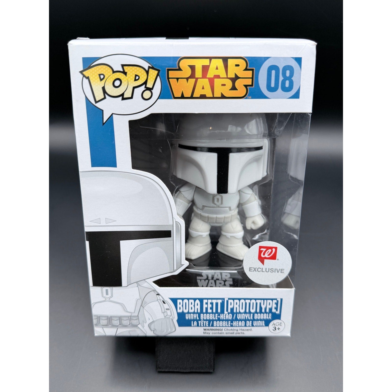 Boba Fett Prototype Funko Pop 08 Walgreens Exclusive front box