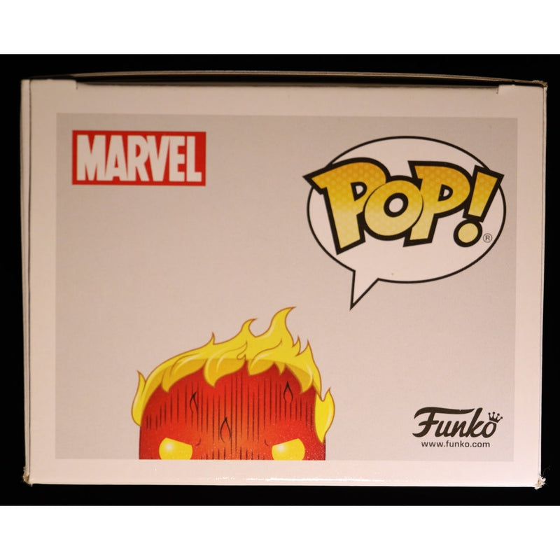 Funko Pop Human Torch #572 Glow In The Dark Marvel Collector Corps Exclusive