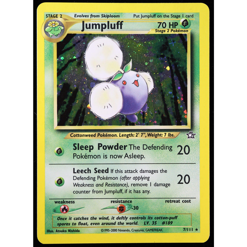 Pokémon Jumpluff 7/111 Holo Rare Neo Genesis WOTC 2000 Near Mint