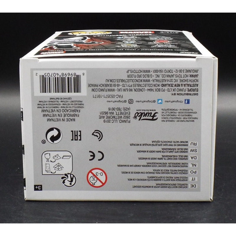 Venomized Thanos Funko Pop 510 box bottom label