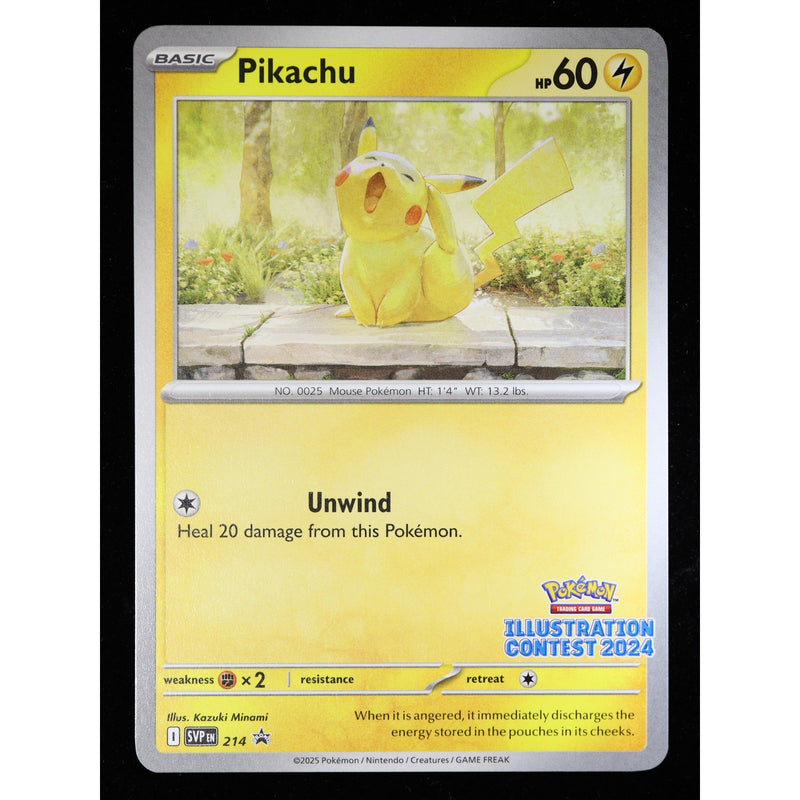 Pikachu SVP 214 Pokémon Illustration Contest 2024 Black Star Promo