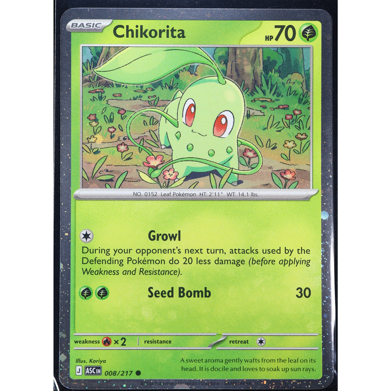 Pokemon Chikorita Tepig Totodile Ascended Heroes Cosmos Holo Set