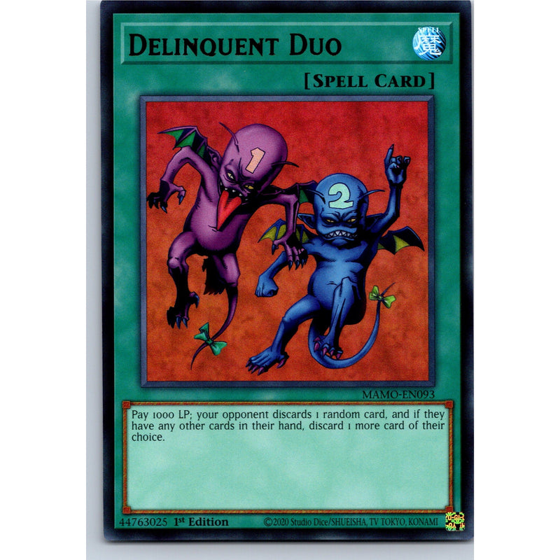 Yu-Gi-Oh! Delinquent Duo MAMO-EN093 Ultra Rare 1st Ed NM
