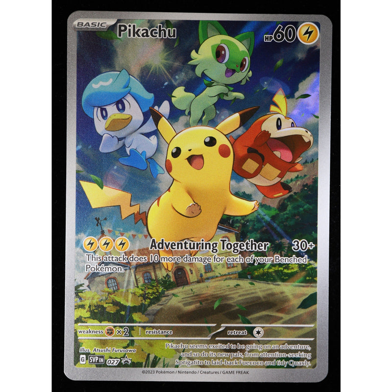 Pikachu SVP027 Black Star Promo | Scarlet & Violet Promo