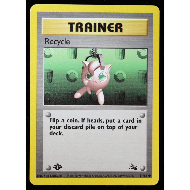 Recycle 61/62 Fossil 1st Edition 1999 Pokemon WOTC Vintage LP