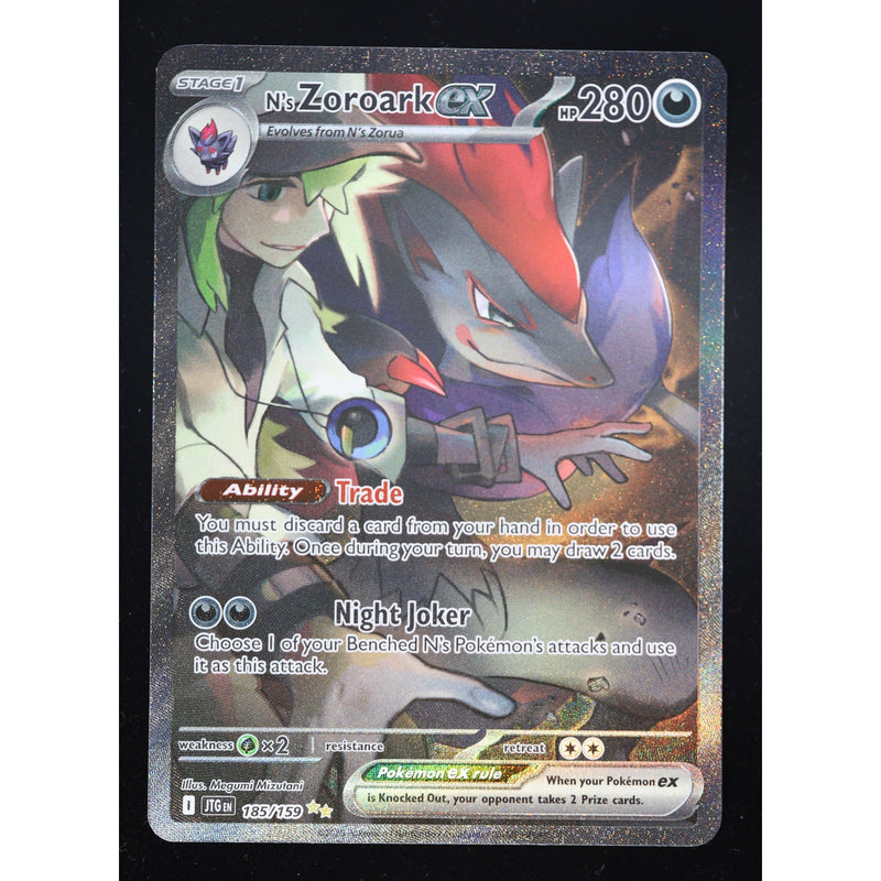 Pokemon N's Zoroark ex 185/159 Journey Together SIR English NM