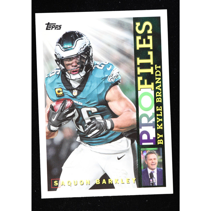 2026 Topps Flagship Saquon Barkley Topps Profiles TP-10 — Near Mint