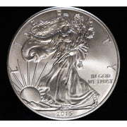2015 American Silver Eagle 1 oz .999 fine silver bullion coin obverse