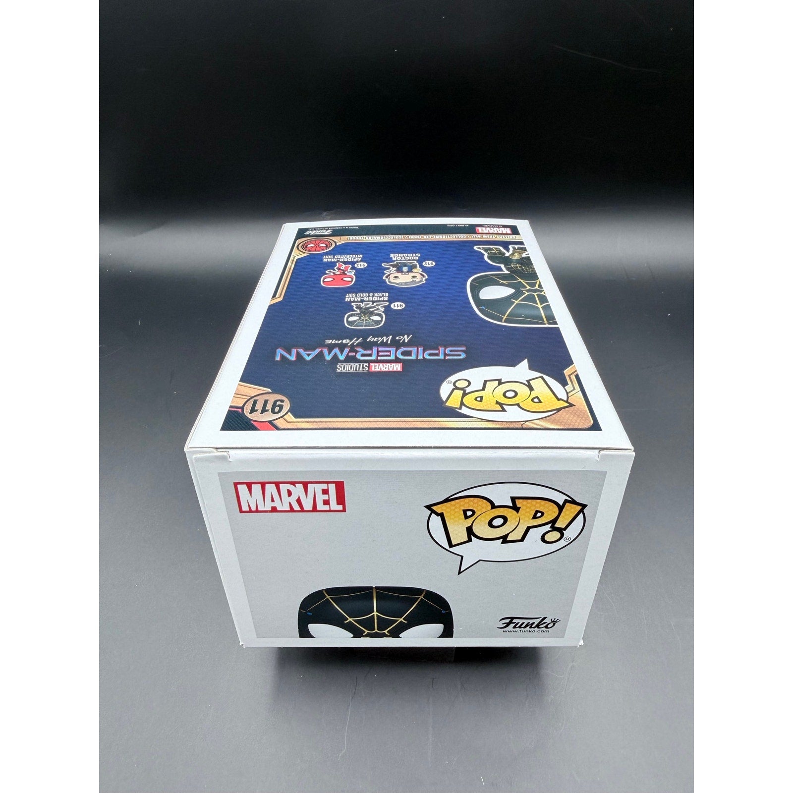 Spider Man Funko Pop 911 box top view