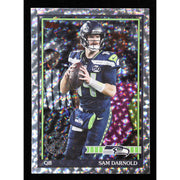 2026 Topps Flagship Sam Darnold 91TF-50 Crackle Foil Football front
