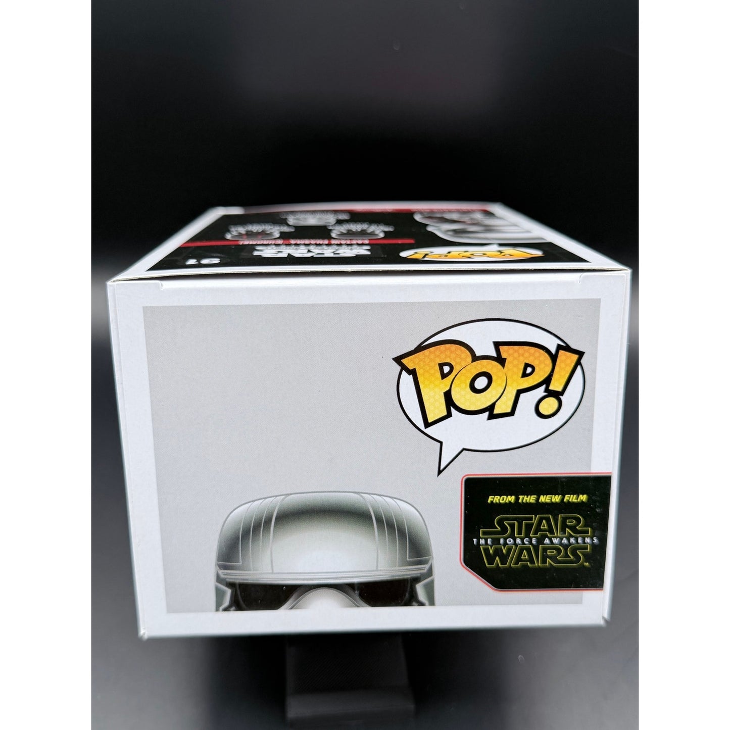 Funko Pop Captain Phasma Chrome 91 Smugglers Bounty top box view