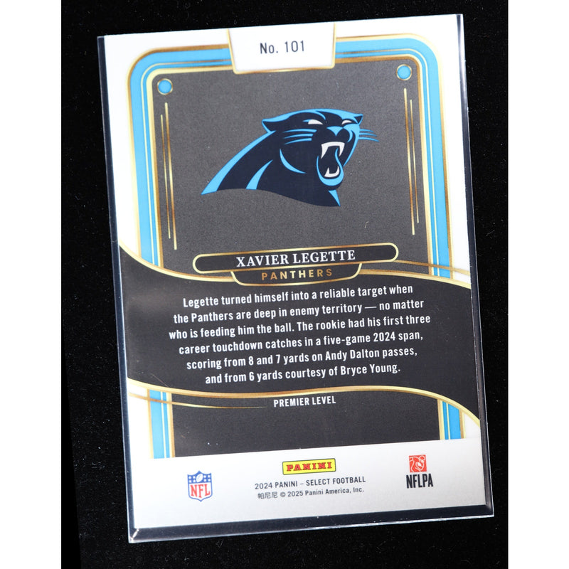 2024 Panini Select Xavier Legette RC #101 Premier Level — Near Mint