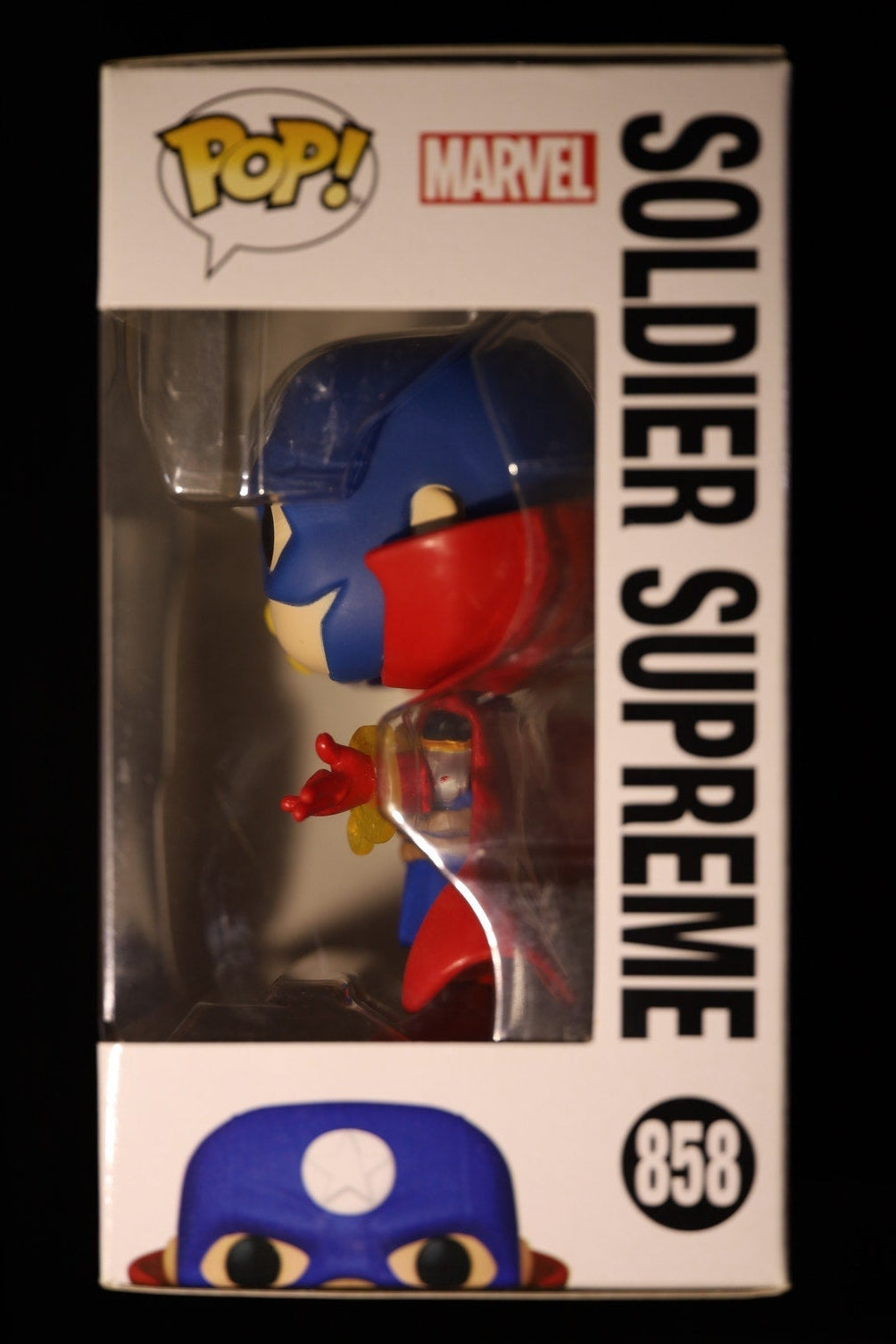 Funko Pop! vinyl figures in packaging with Marvel branding