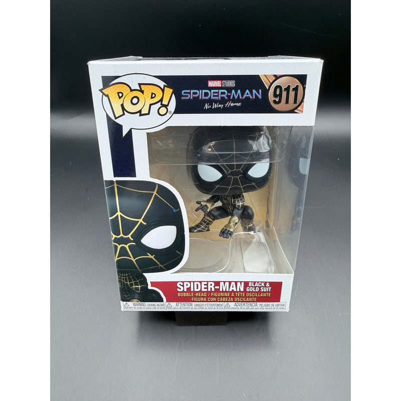 Spider Man Black Gold Suit Funko Pop 911 front box