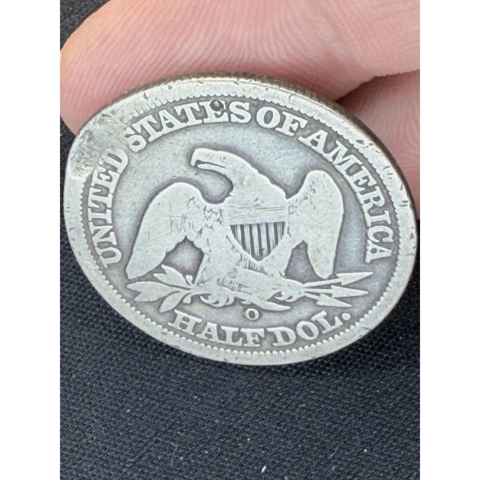Historic 1854-O Seated Liberty fifty cent coin