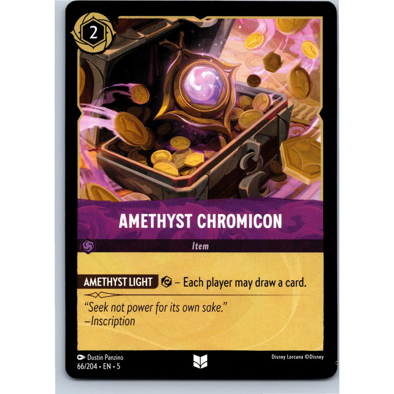 Disney Lorcana Amethyst Chromicon 66/204 SS Uncommon Nonfoil NM