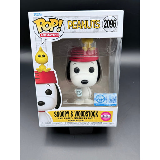Snoopy Woodstock Funko Pop 2096 flocked front box